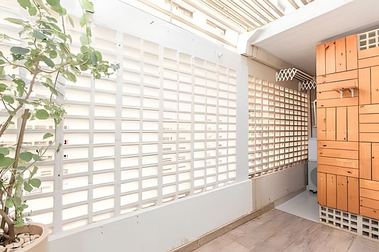 Studio espaçoso e decorado no sudoeste