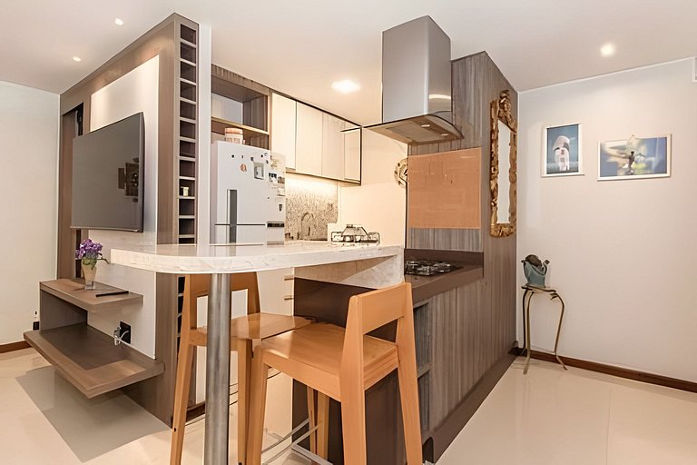 Studio espaçoso e decorado no sudoeste