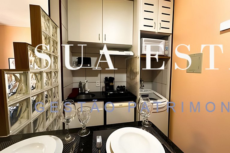 Studio completo na 912 Norte | Categoria Hotelaria