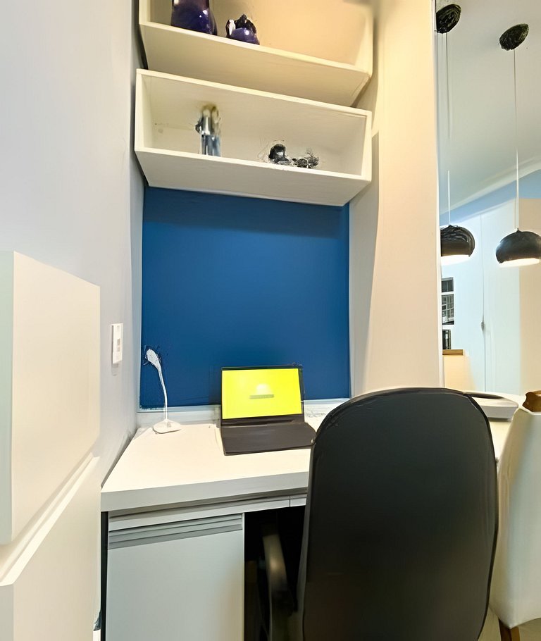Studio autêntico e completo na Asa Norte